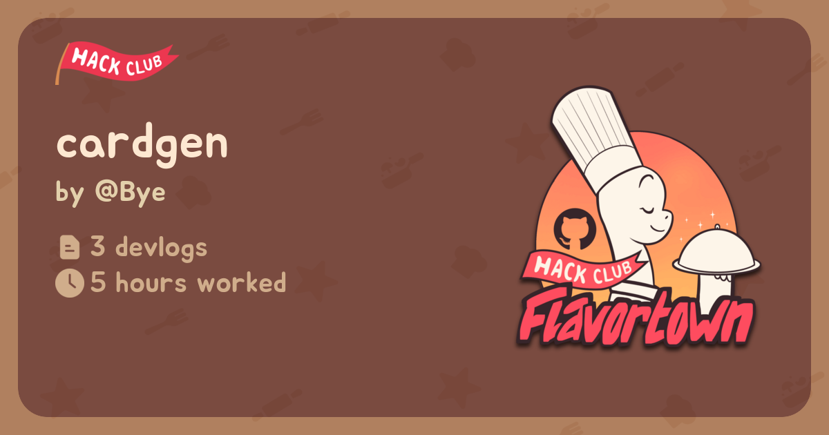 cardgen - Flavortown