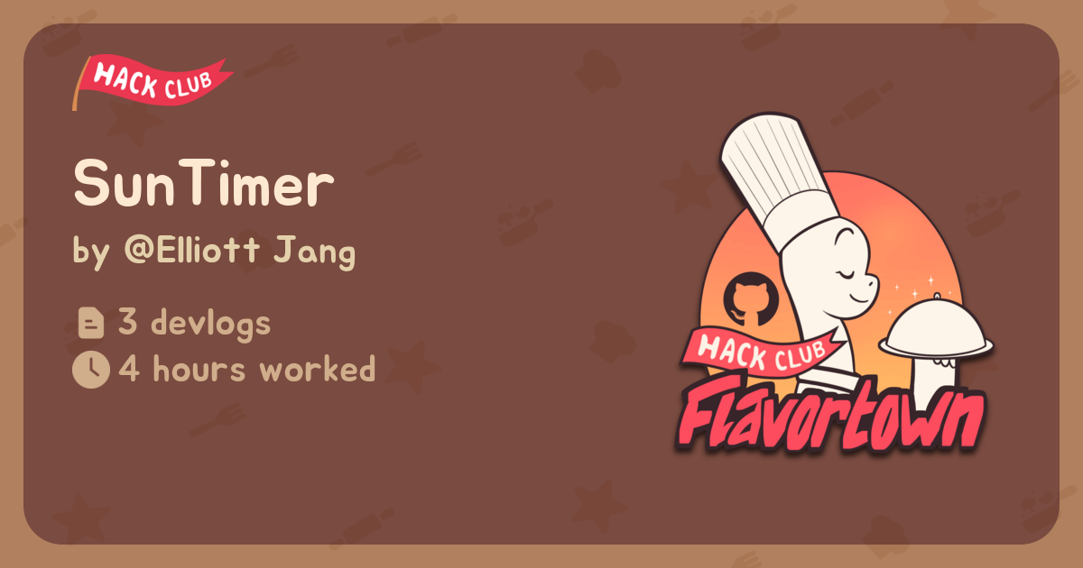 SunTimer - Flavortown