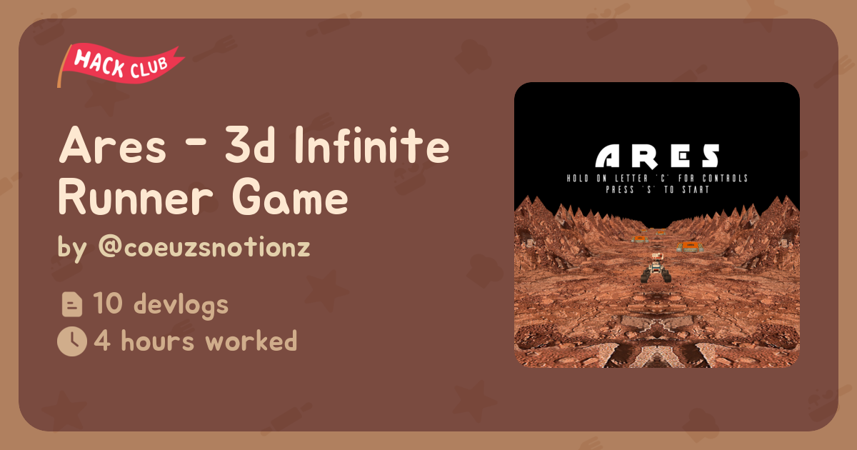 Ares - 3d Infinite Runner Game - Flavortown