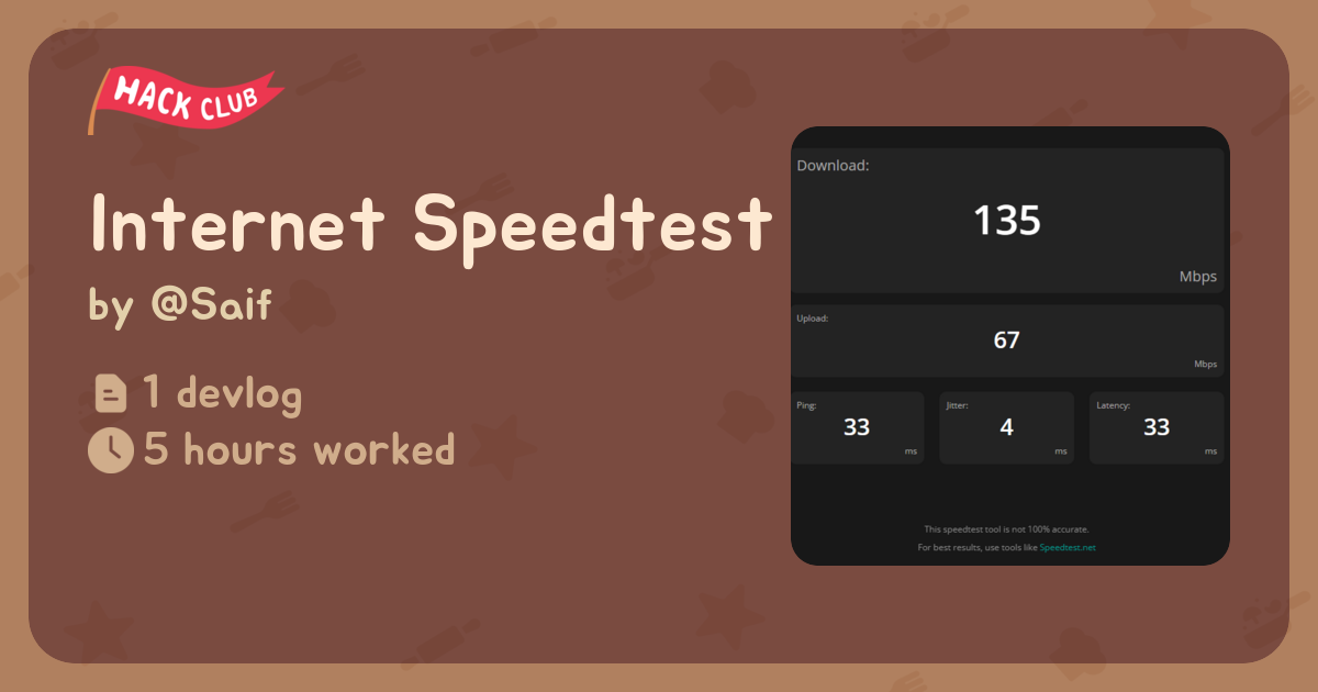 Internet Speedtest - Flavortown