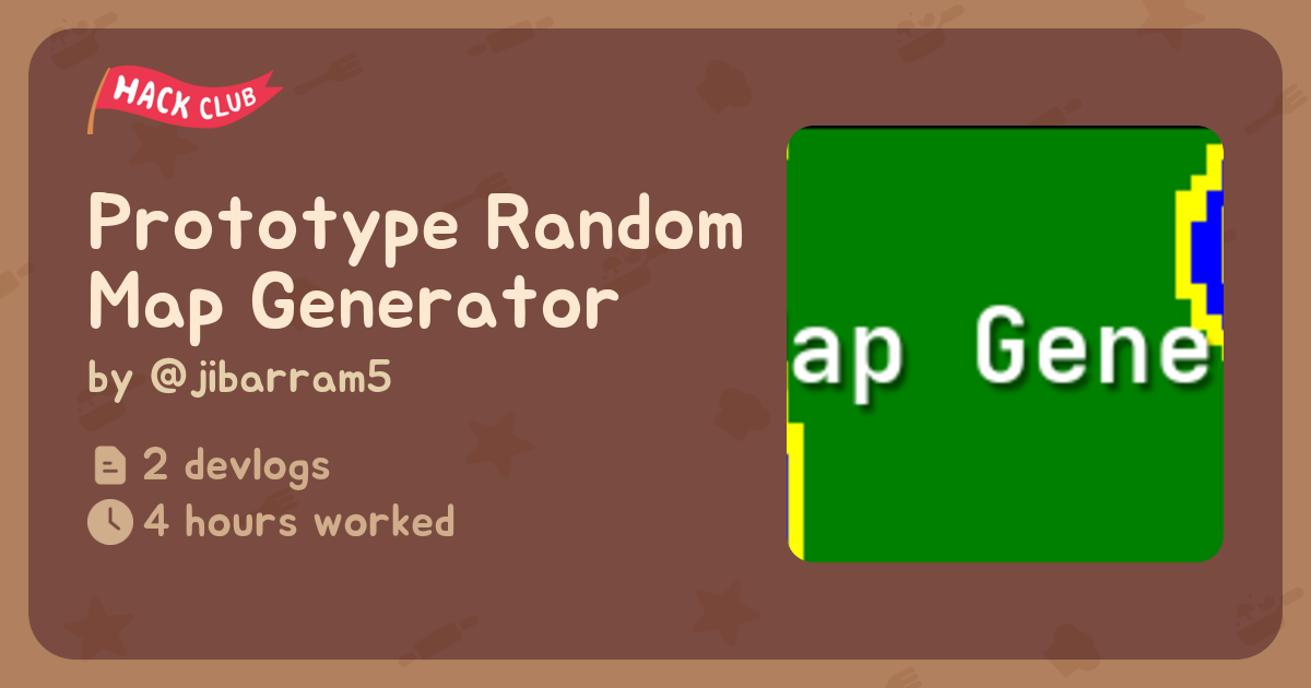 Prototype Random Map Generator - Flavortown