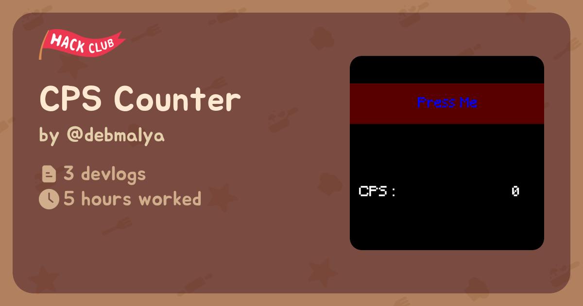 CPS Counter - Flavortown