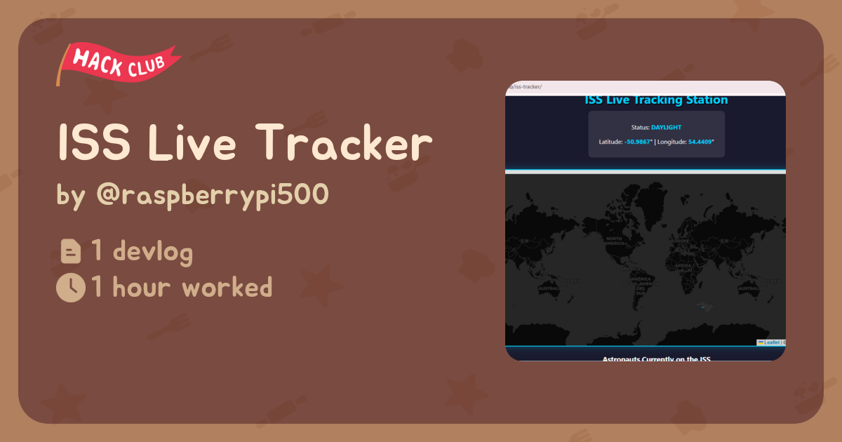 ISS Live Tracker - Flavortown
