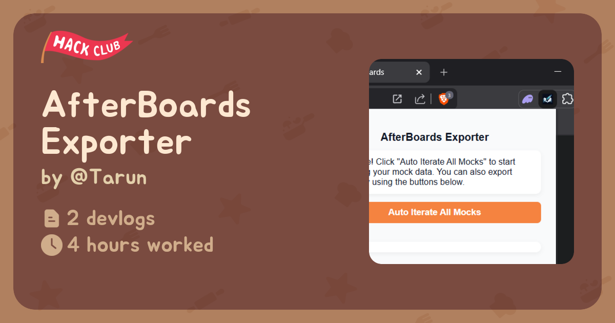 AfterBoards Exporter - Flavortown