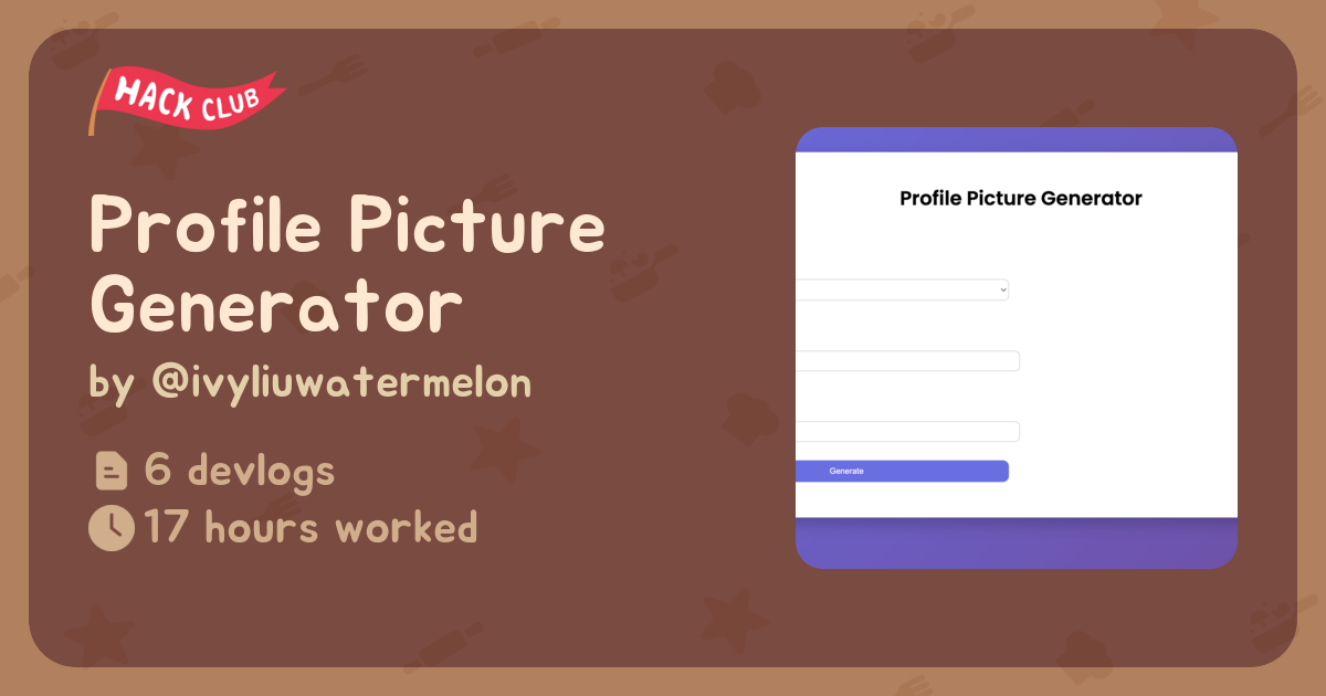 Profile Picture Generator - Flavortown