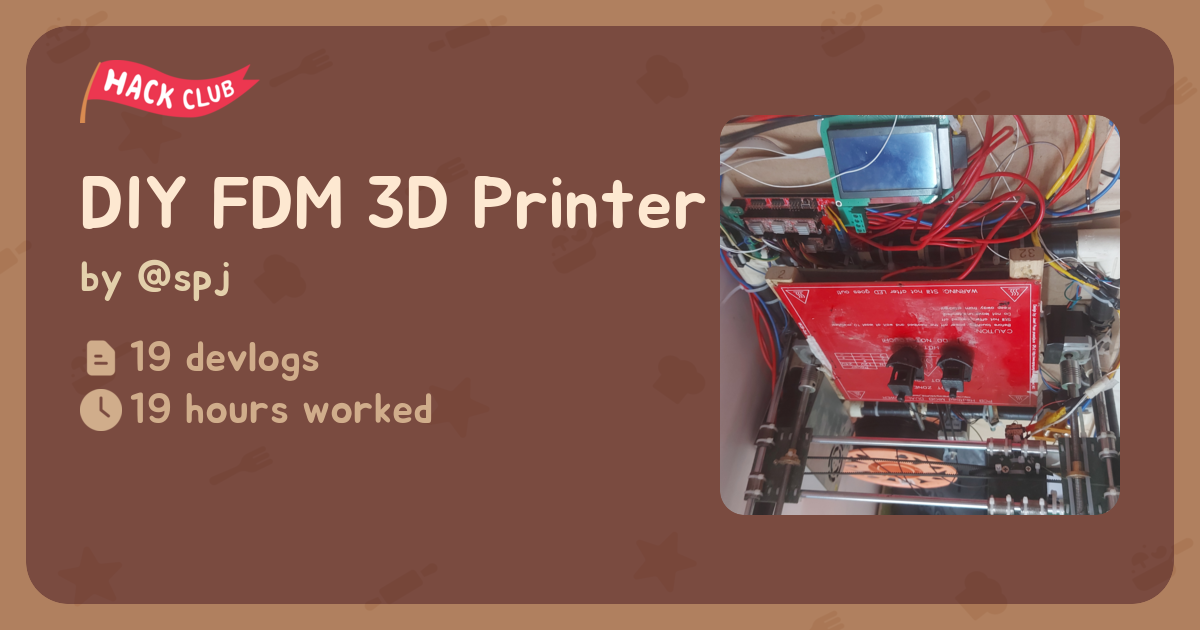 DIY FDM 3D Printer - Flavortown