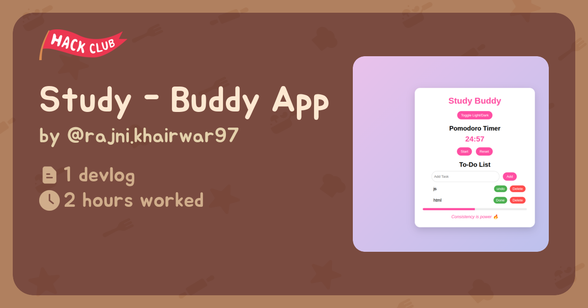 Study - Buddy App - Flavortown