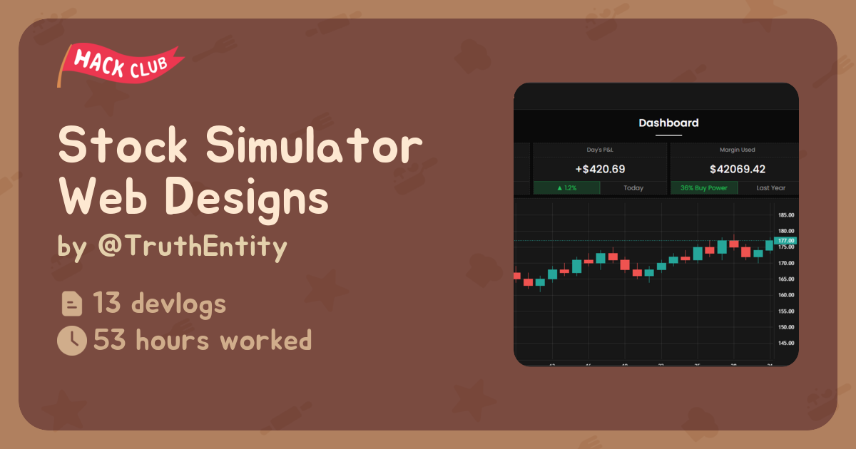Stock Simulator Web Designs - Flavortown