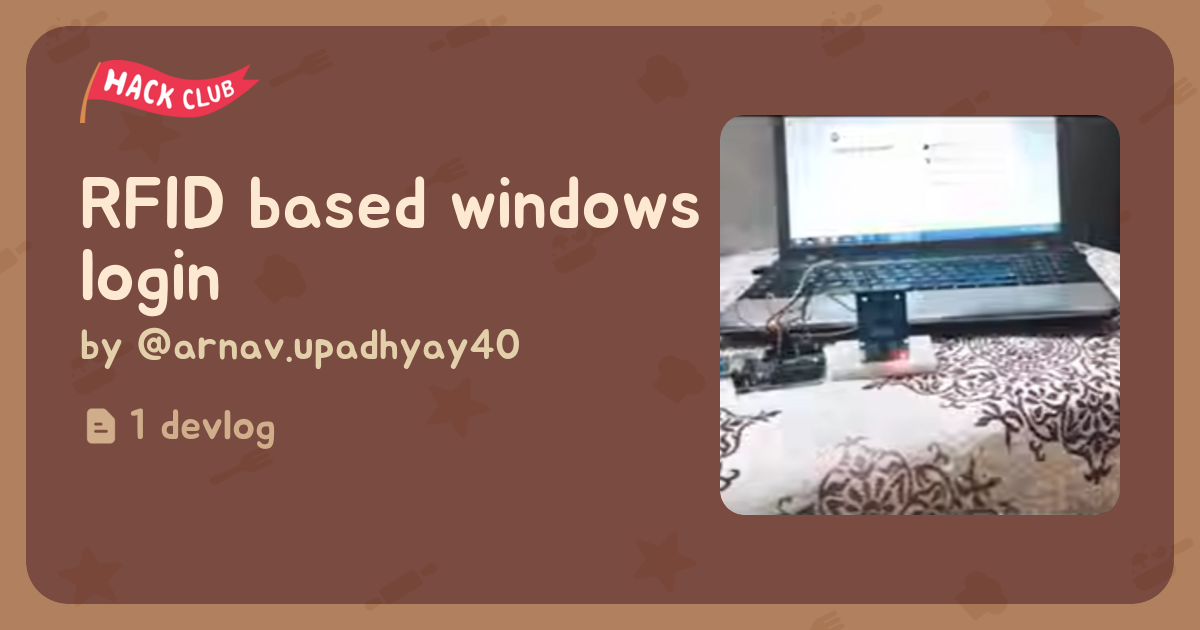 RFID based windows login - Flavortown