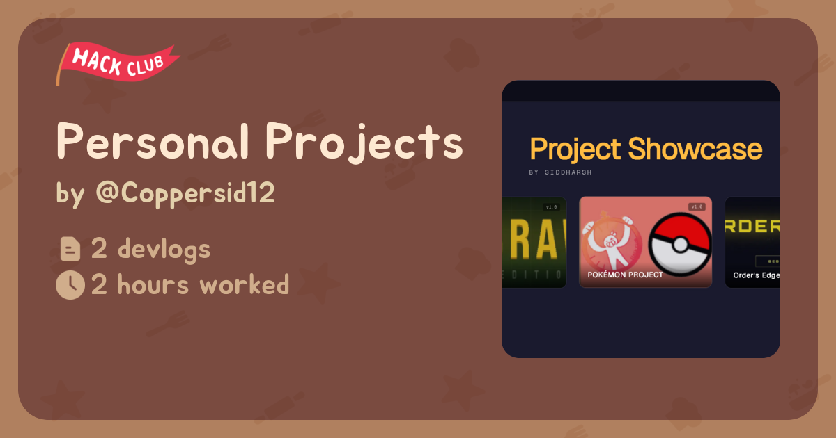 Personal Projects - Flavortown