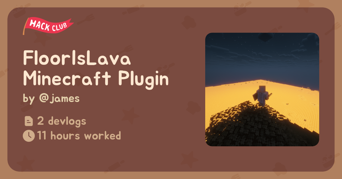 FloorIsLava Minecraft Plugin - Flavortown