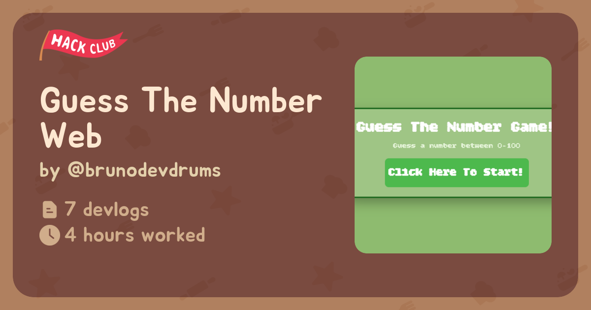 Guess The Number Web - Flavortown