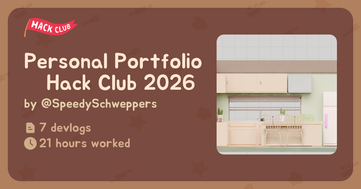 Personal Portfolio — Hack Club 2026 - Flavortown