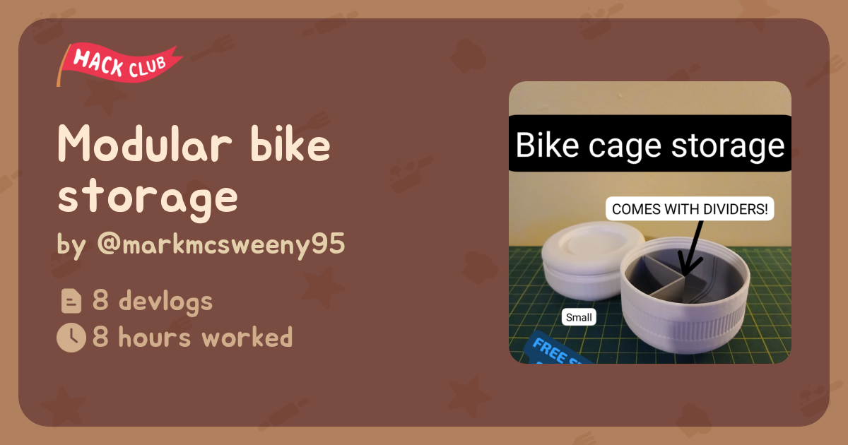 Modular bike storage - Flavortown