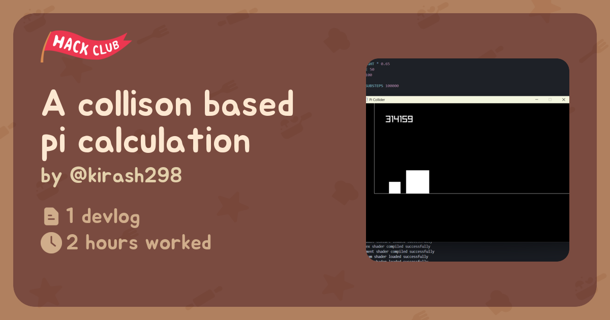 A collison based pi calculation - Flavortown