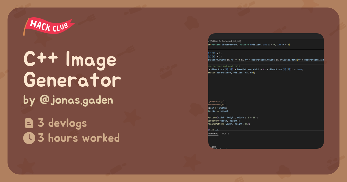 C++ Image Generator - Flavortown