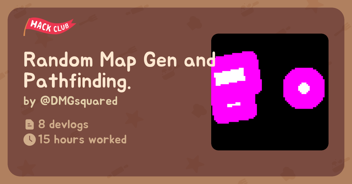 Random Map Gen and Pathfinding. - Flavortown