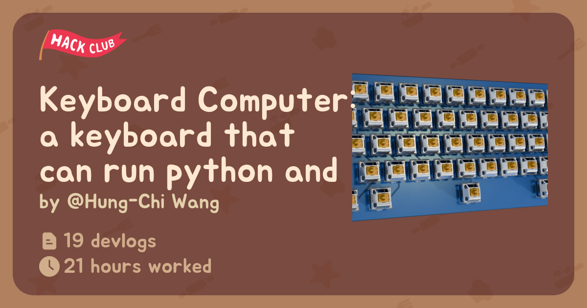 Keyboard Computer: a keyboard that can run python and compile C++ ...