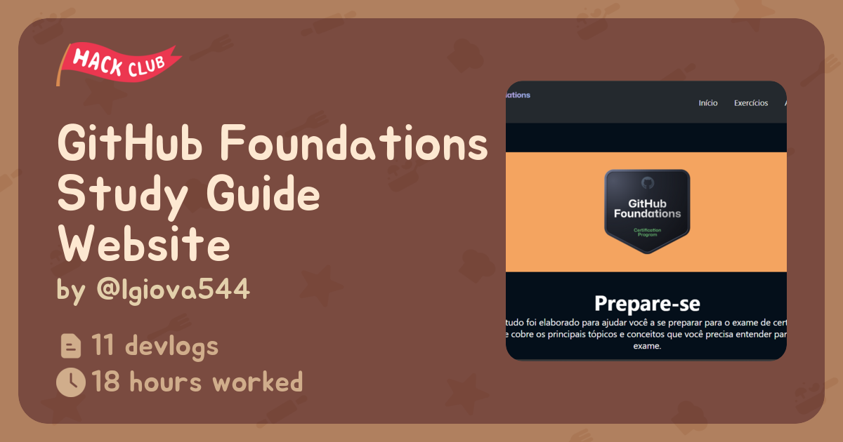 GitHub Foundations Study Guide Website - Flavortown