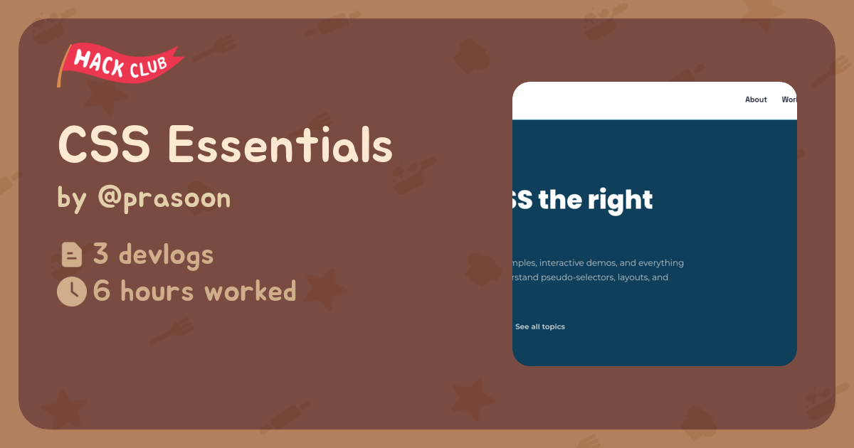 CSS Essentials - Flavortown