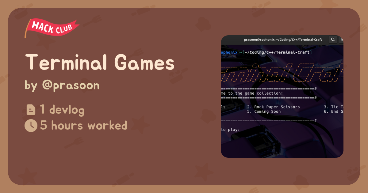 Terminal Games - Flavortown
