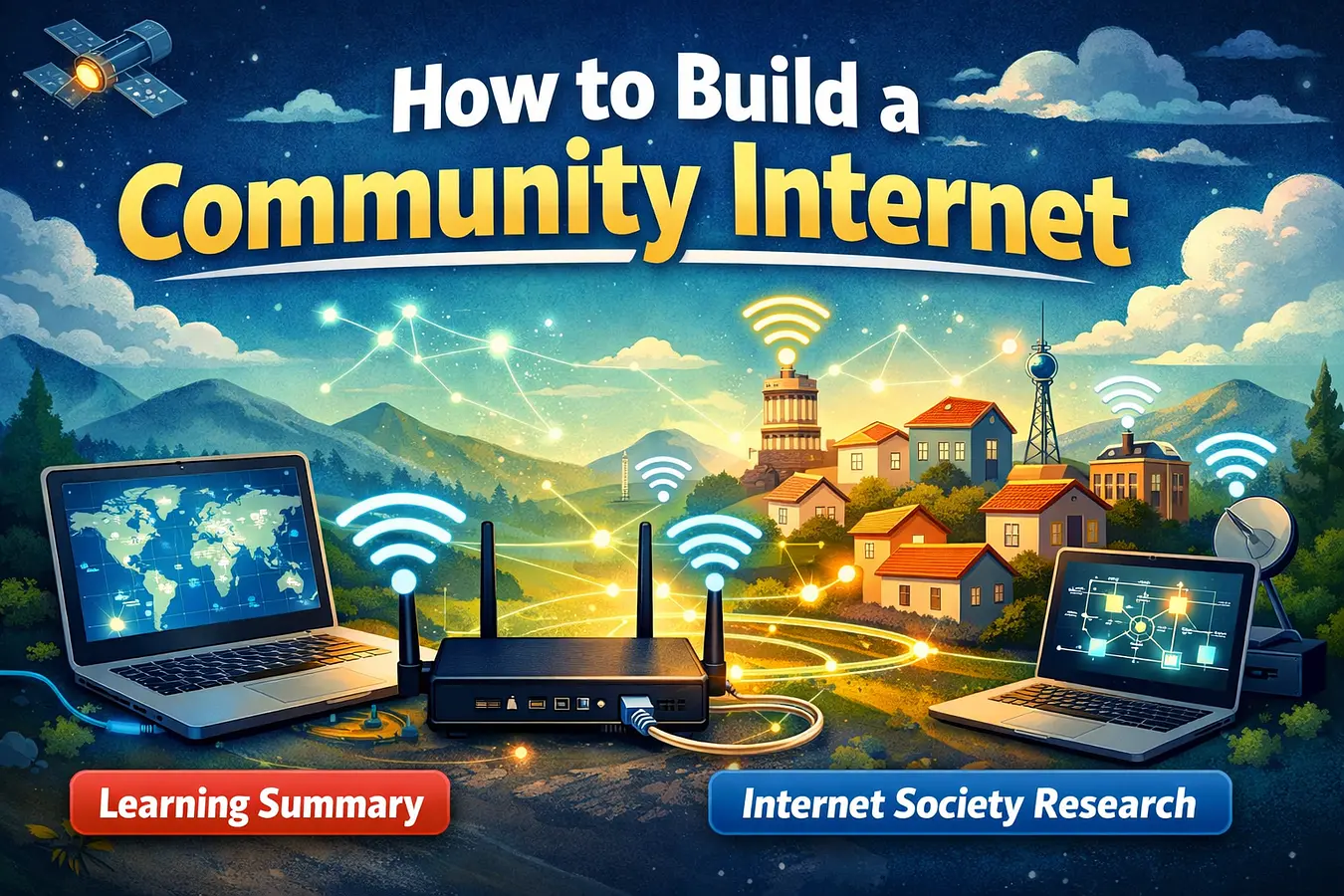 Learning Summary: How to Build a Community Internet banner