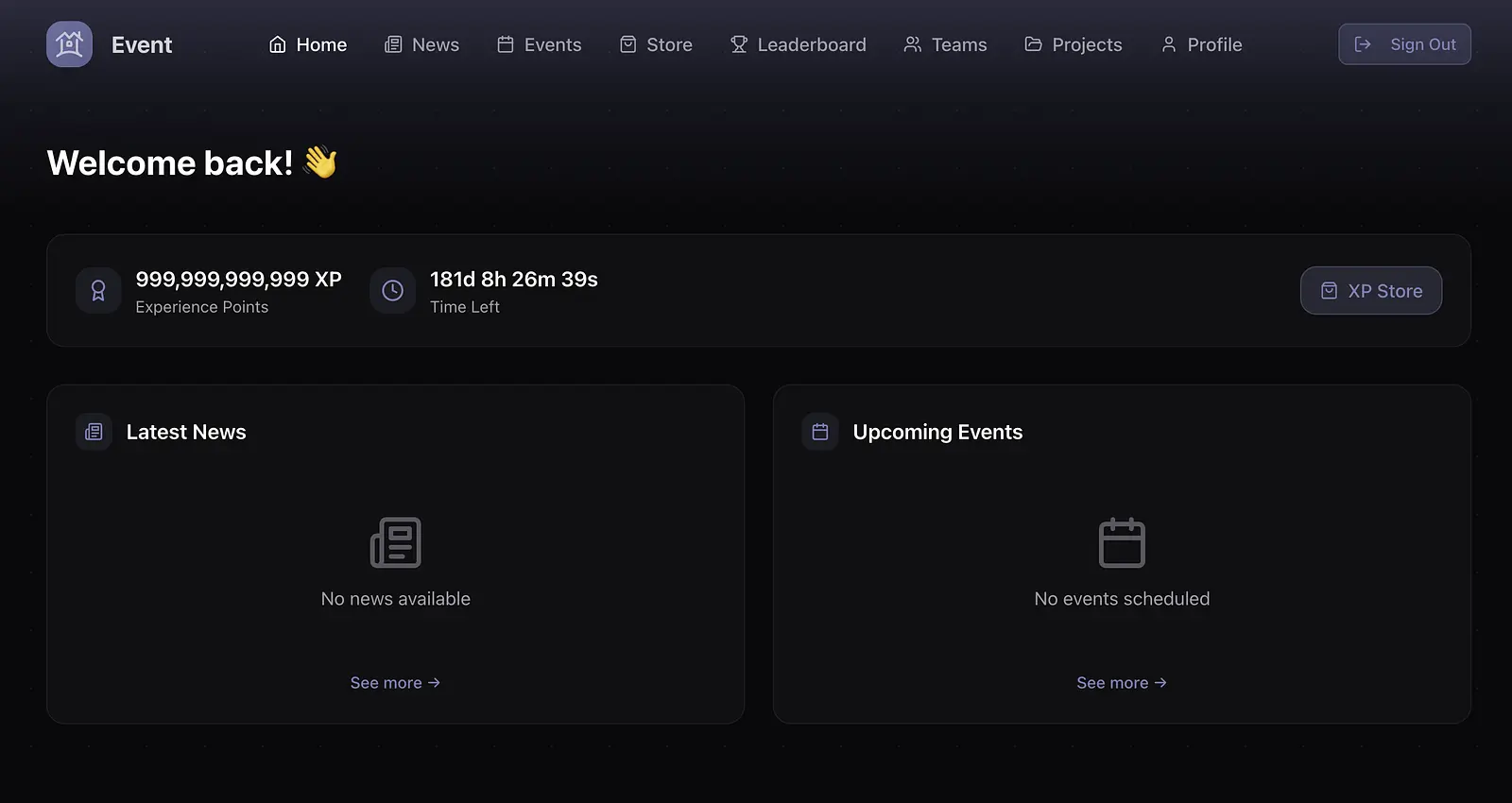 Cabinplace (equivalent to Midnight Cabin panel v3) banner