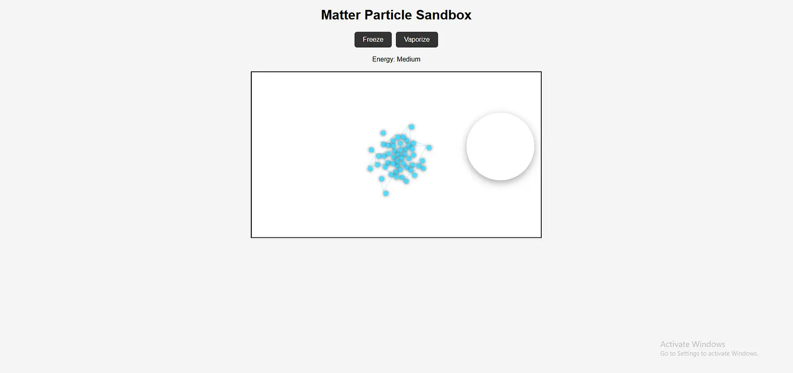 States of Matter Sandbox banner