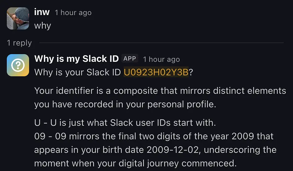 Why is my Slack ID? banner