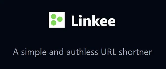 Linkee - Minimal URL shortner banner
