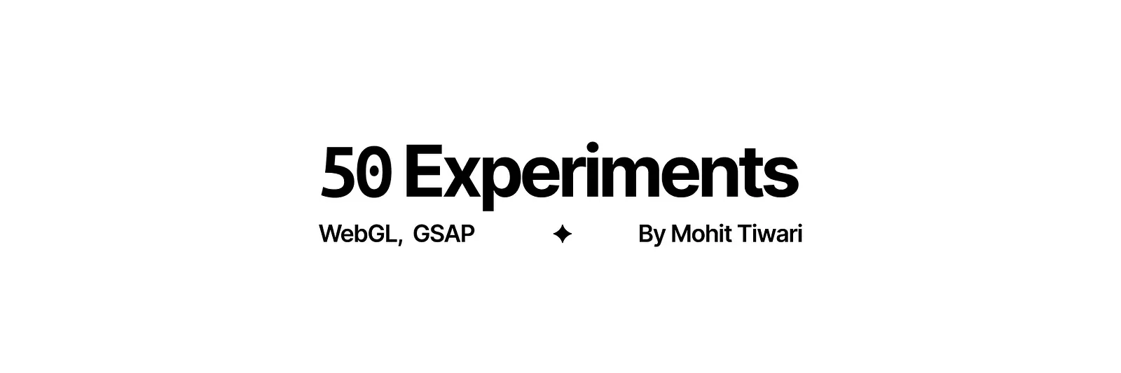 50 Experiments banner