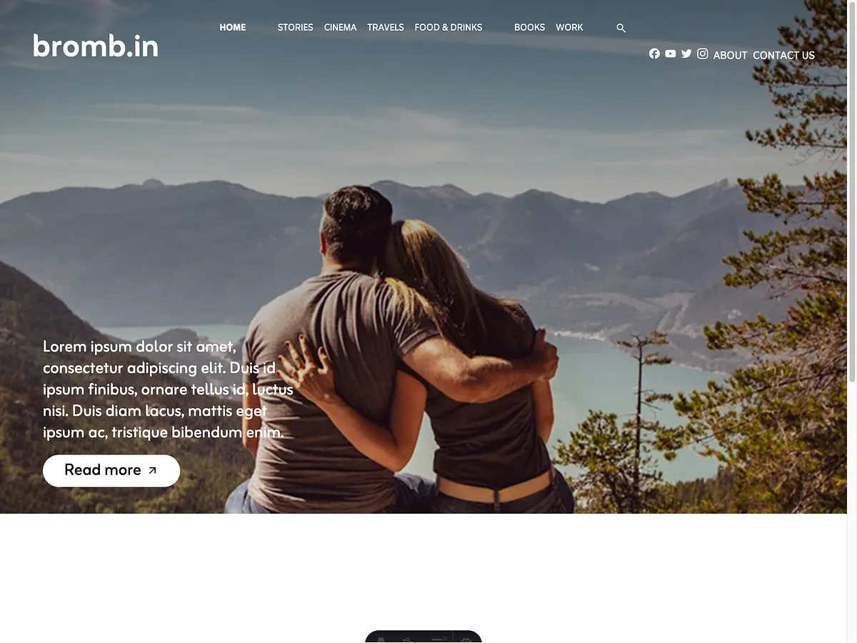 bromb.in website banner