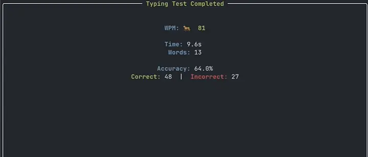 Type speed tester banner