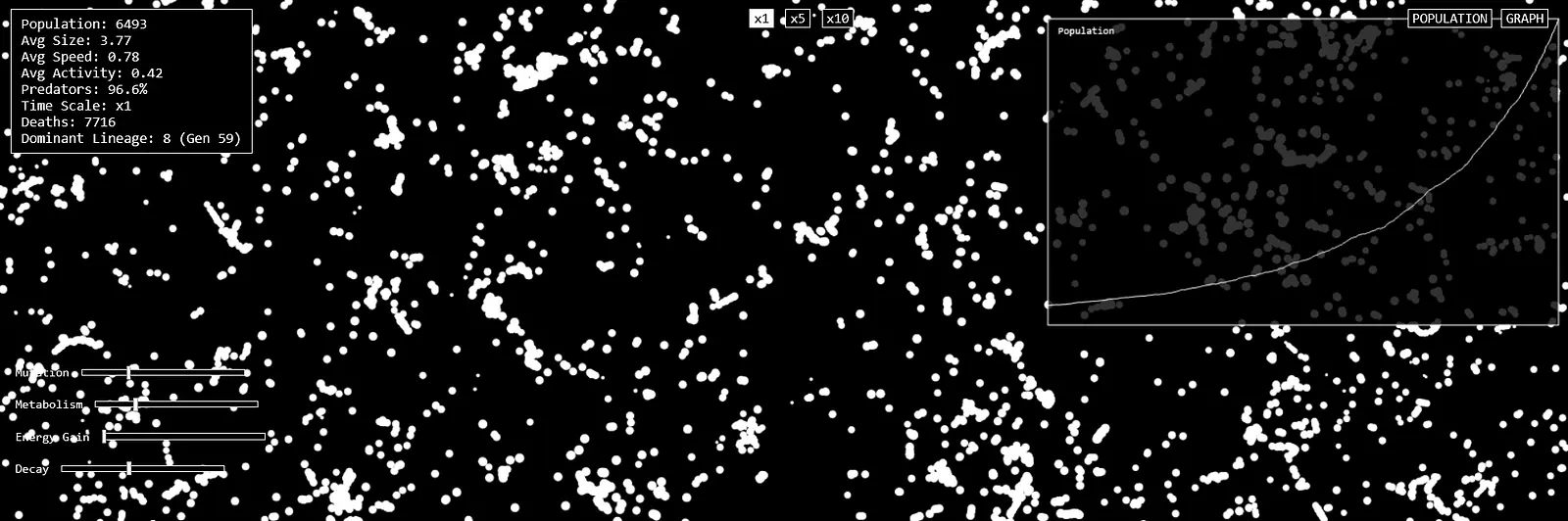 Entropy Playground (a simulation of evolution) banner