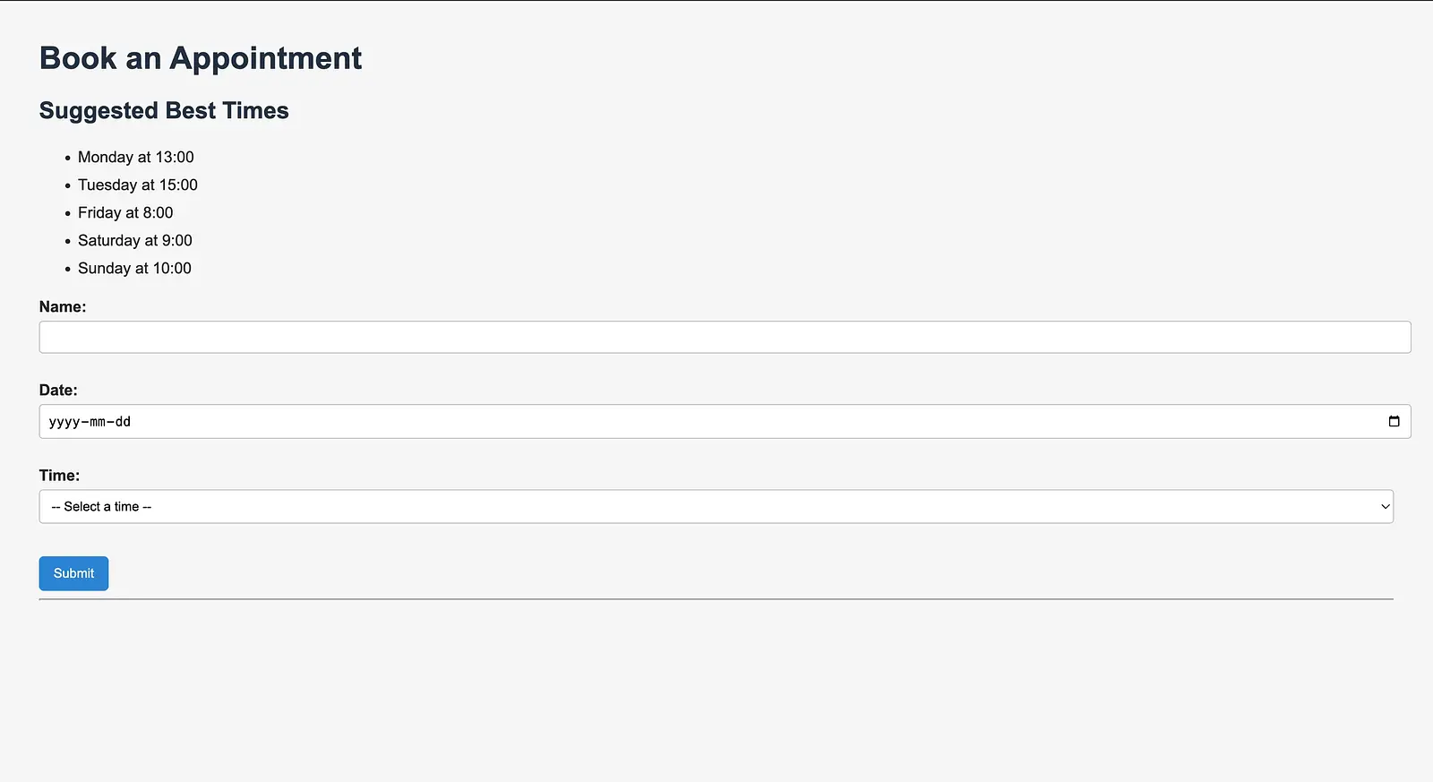 ML based appointment scheduler  banner