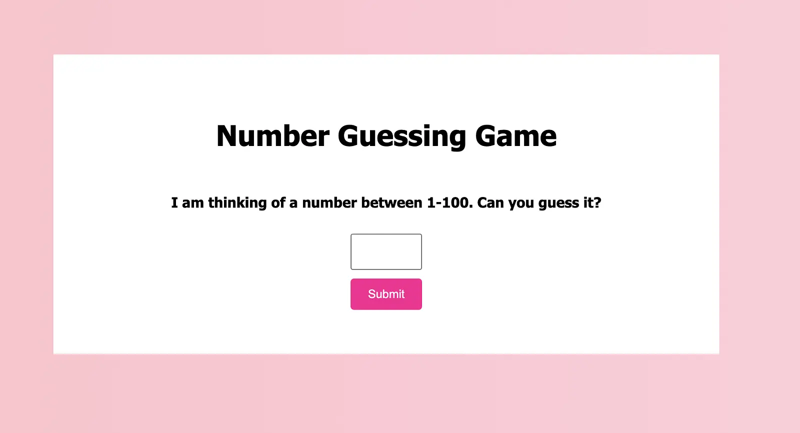 Number Guessing Game banner