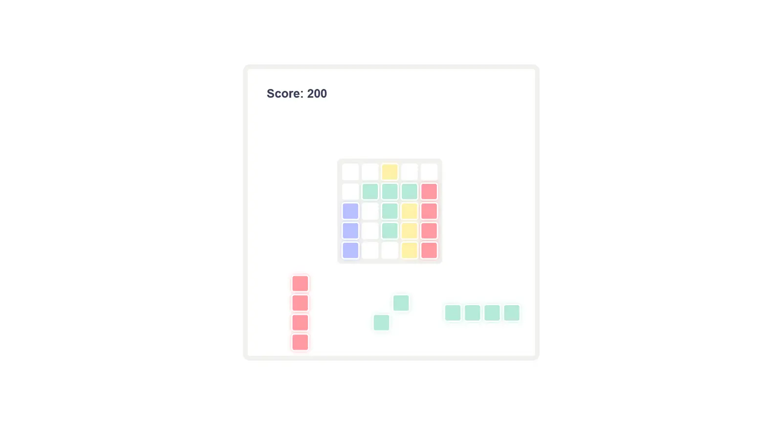 HTML Canvas Block Blast banner