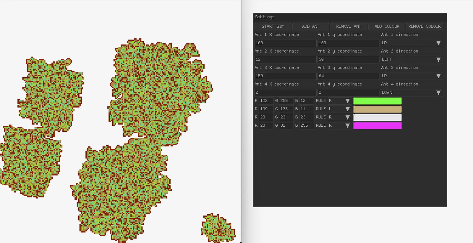 Langton's ant simulator banner