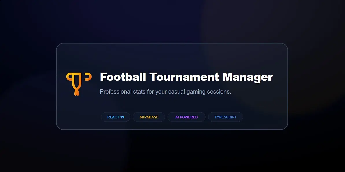 Football Tournament Manager banner