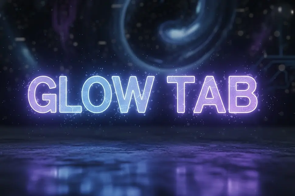 Glow Tab banner