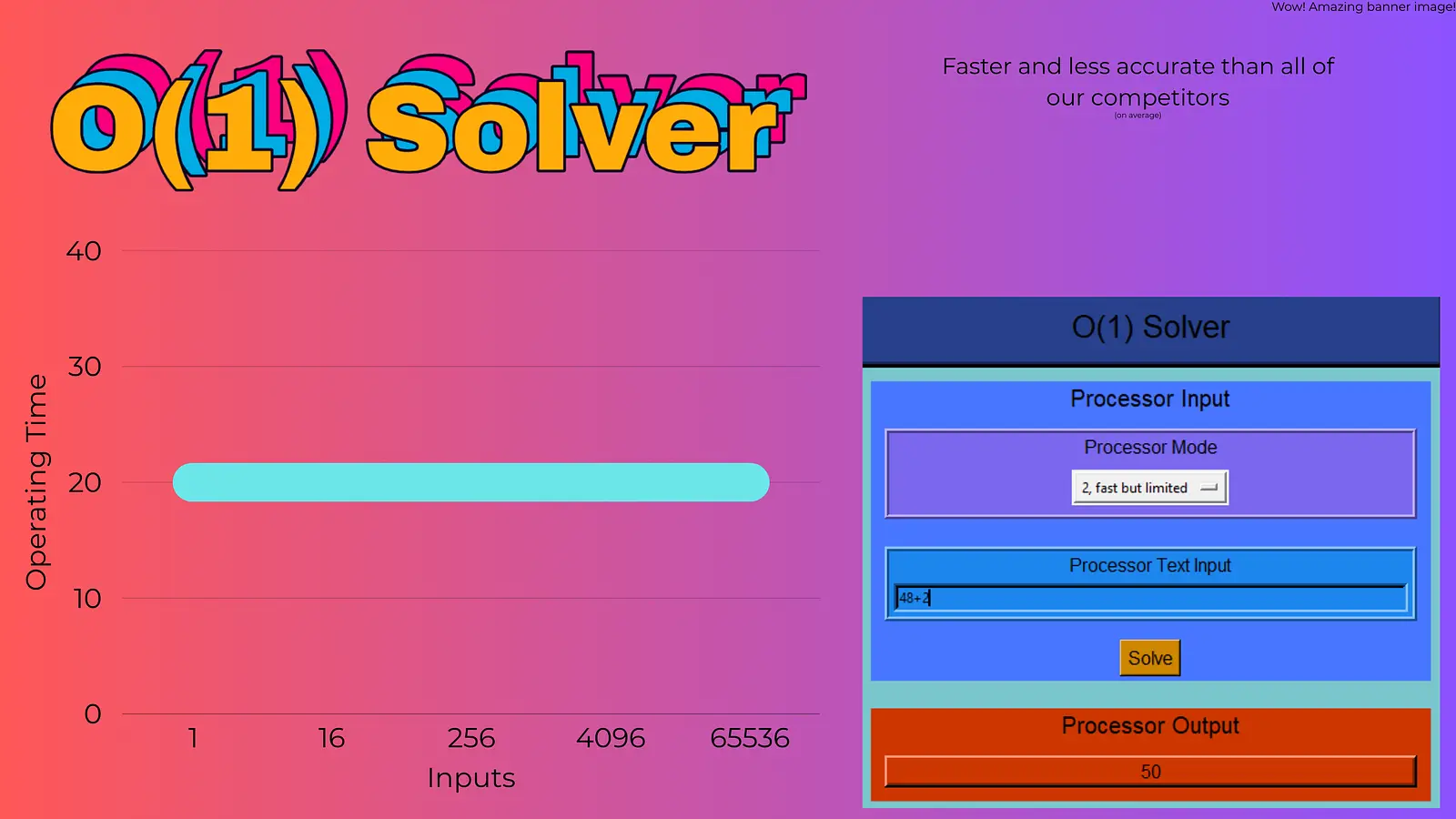 O(1) Problem Solver banner