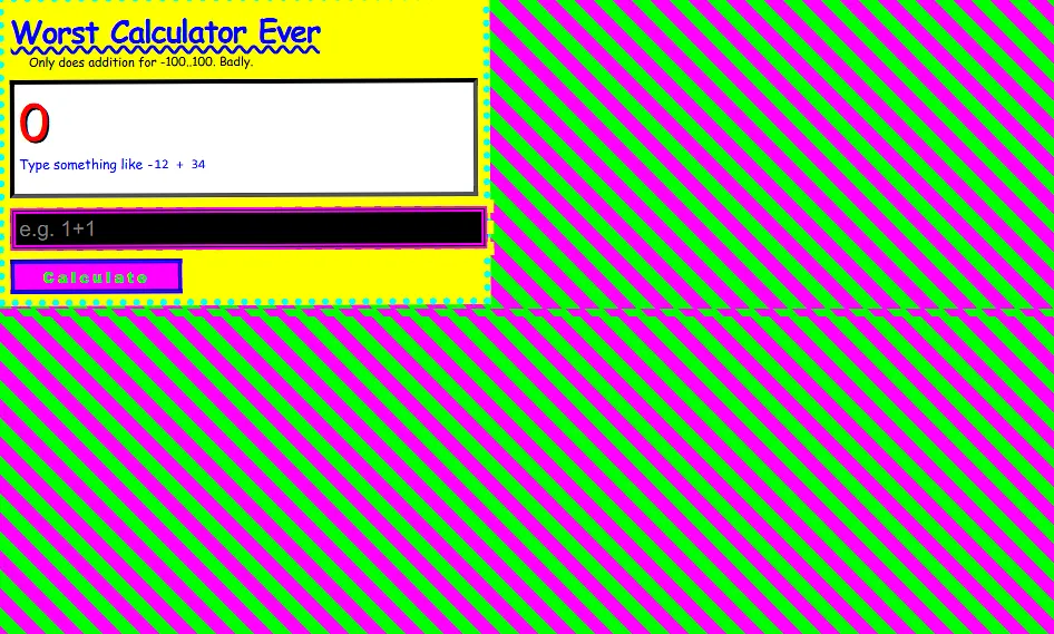 Calculator banner