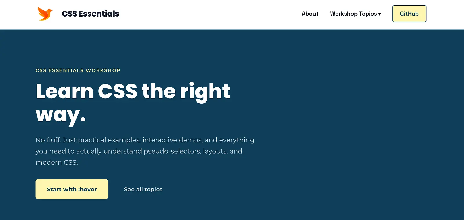  CSS Essentials banner