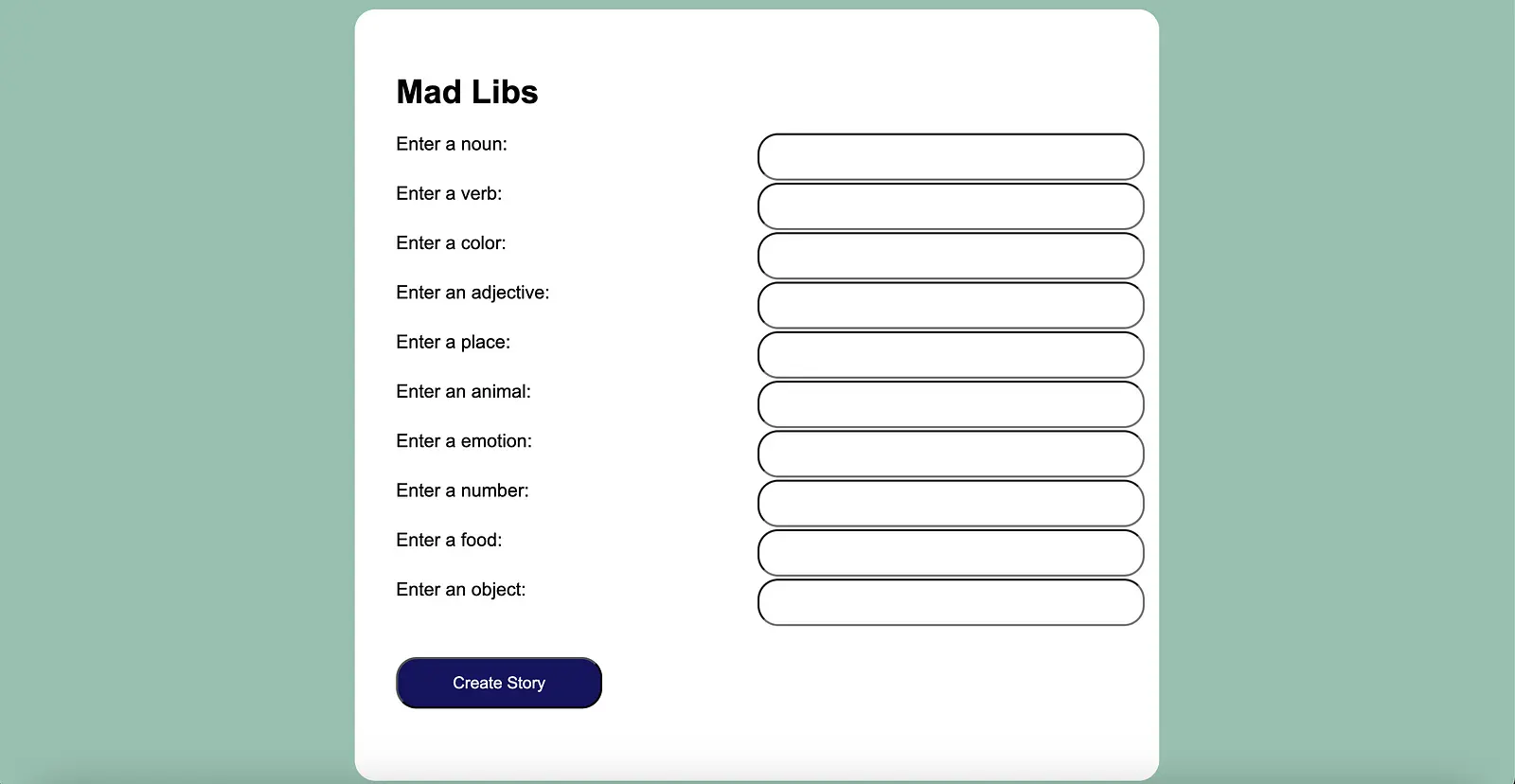 Mad Libs banner