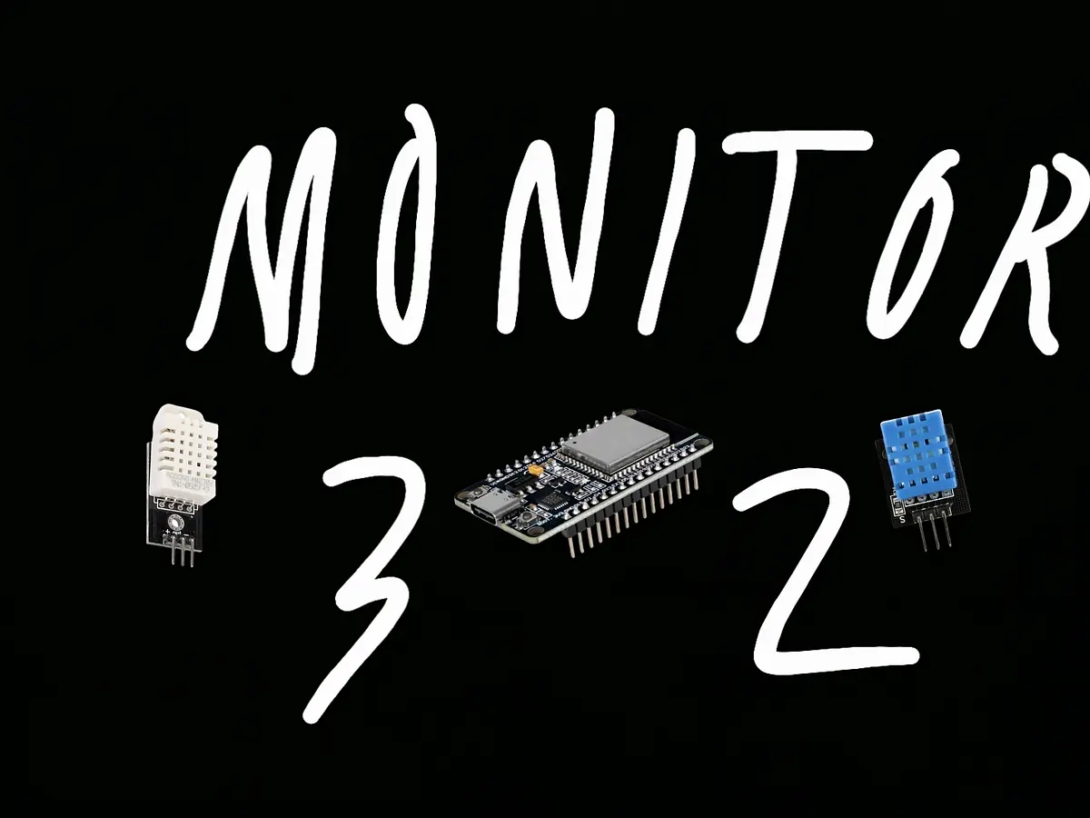 esp32 humidity and temp monitoring banner