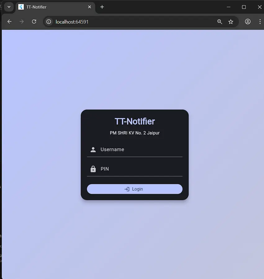 Time Table Notifier  banner