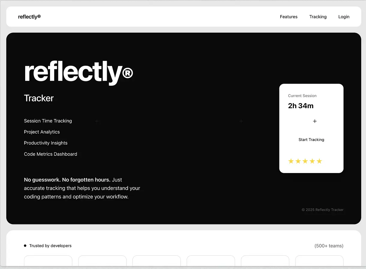 Reflectly – Your Coding Reflector banner