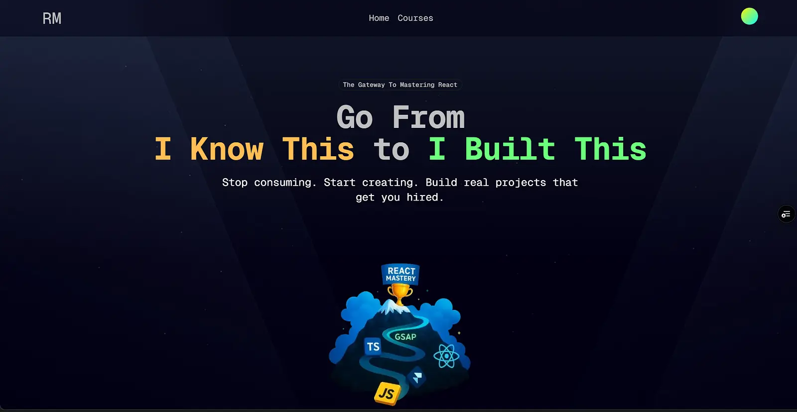 Reactmastery LMS banner