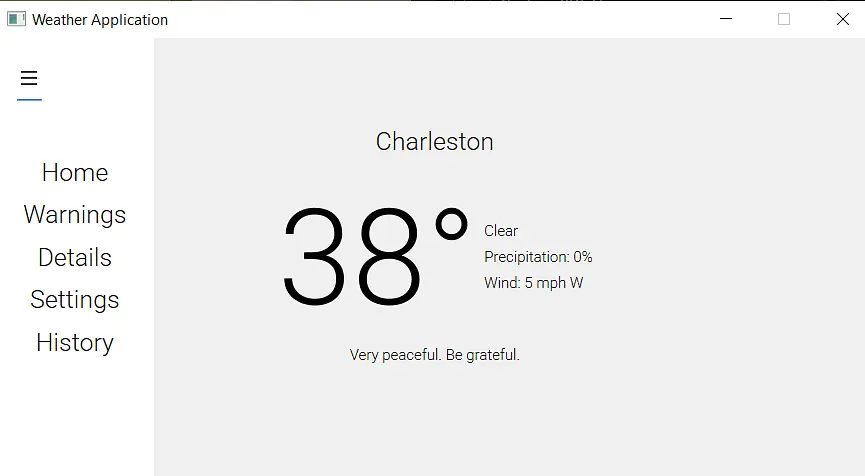 Weather Application banner