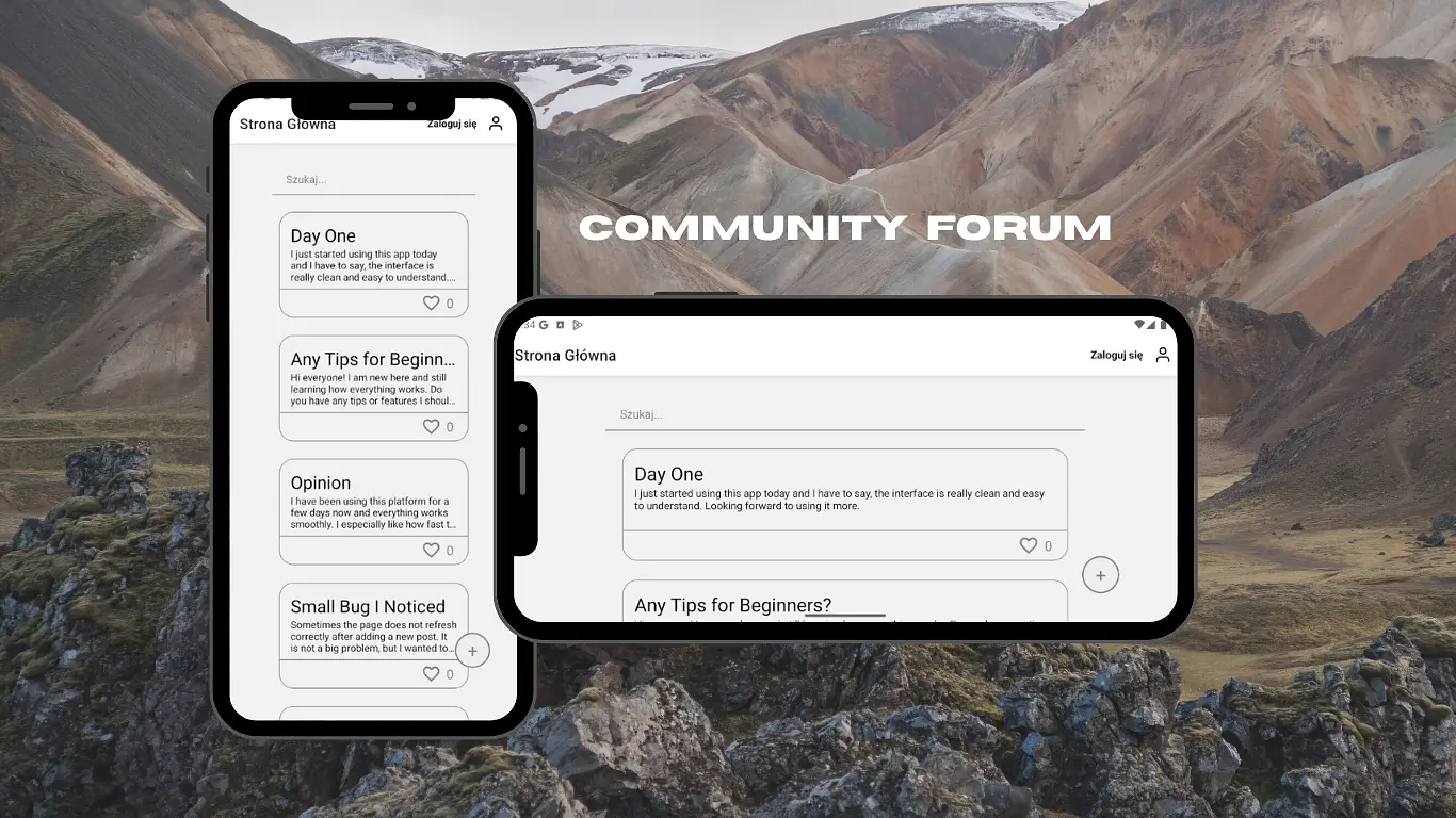 Community forum banner